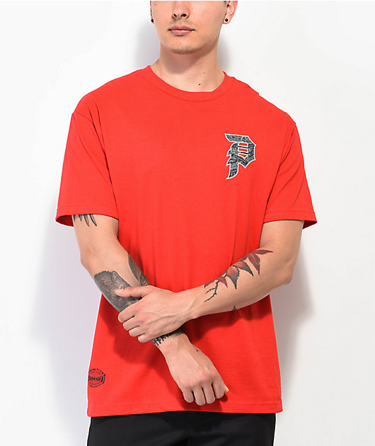 Primitive x Independent Dirty P camiseta roja