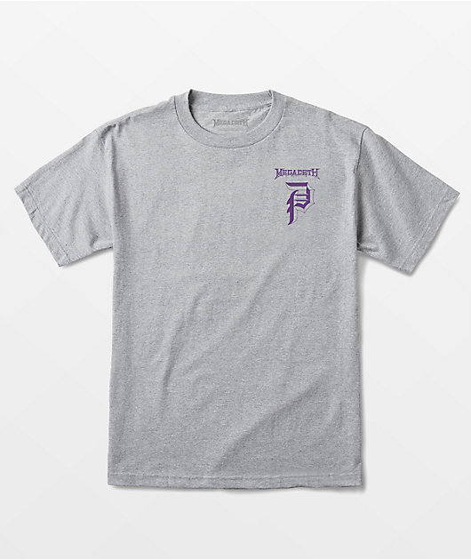 Primitive x Megadeth Hanger Grey T-Shirt
