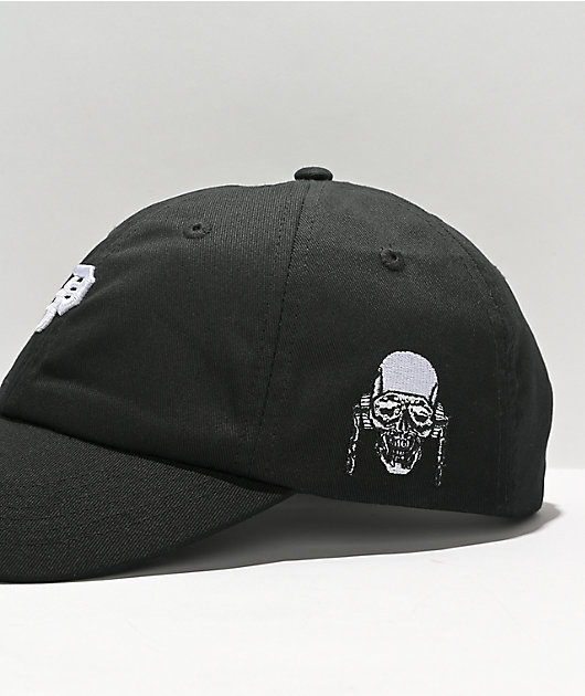 Primitive x Megadeth Vic Dirty P Black Strapback Hat | Zumiez