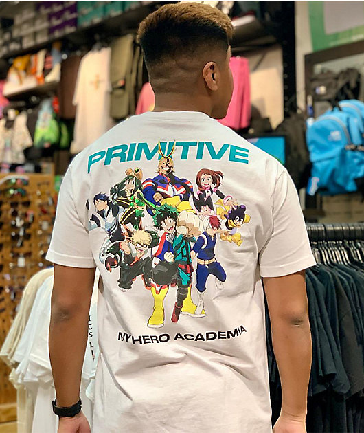 Primitive x My Hero Academia My Hero White T-Shirt