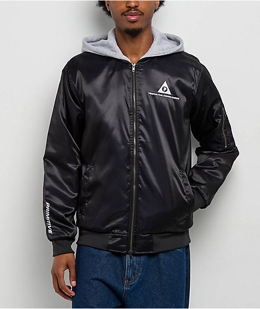 Primitive x Naruto Clones 2fer Black Bomber Jacket