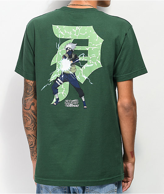Primitive x Naruto Dirty P Kakashi Forest Green T-Shirt