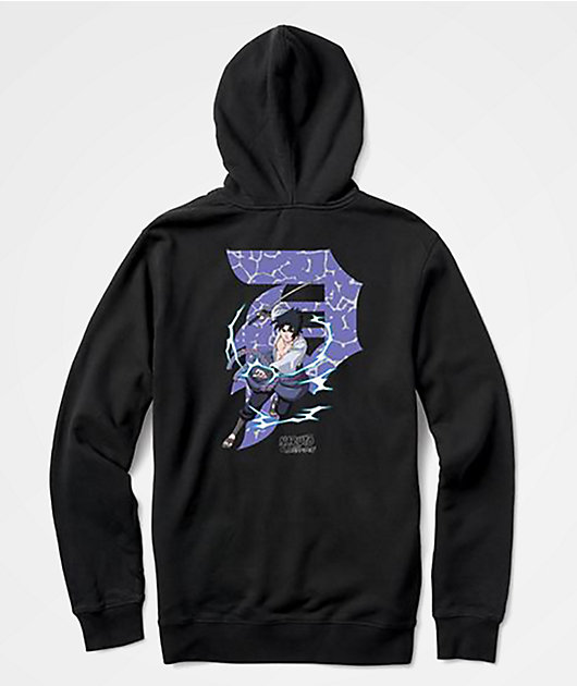 Primitive x Naruto Sasuke Dirty P Black Hoodie Zumiez