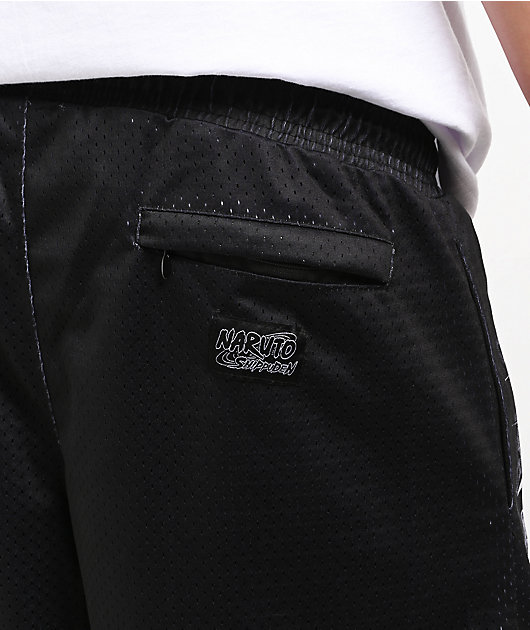 Primitive x Naruto Shippuden Clones Black Mesh Shorts | Zumiez