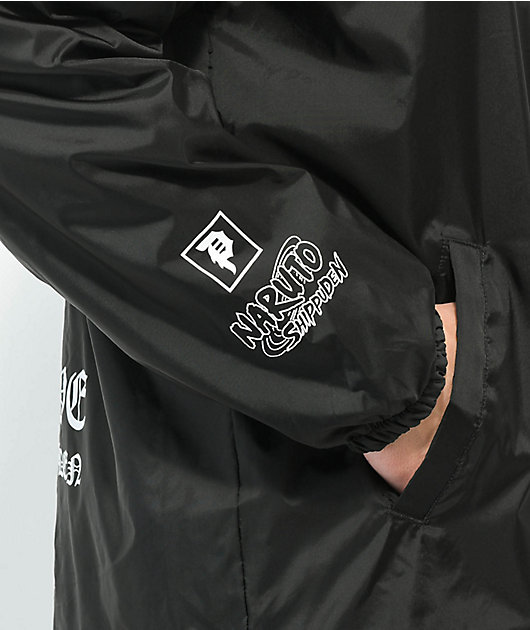 Primitive x Naruto Shippuden Hiden Black Coaches Jacket