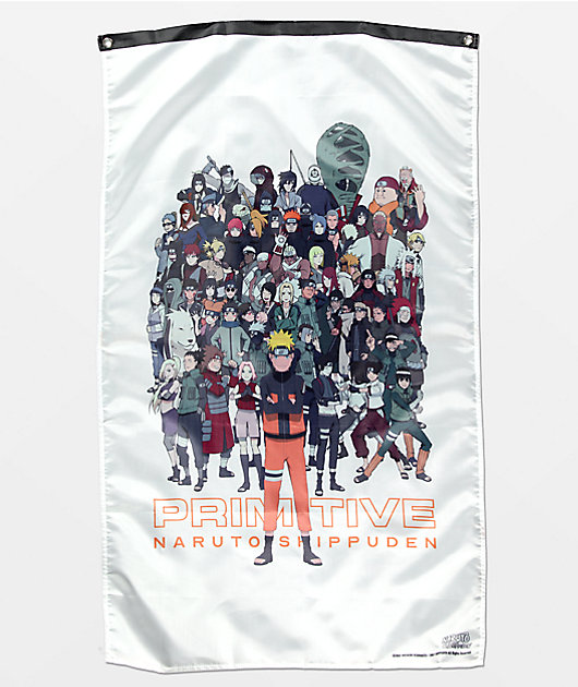 Primitive x Naruto Shippuden II pancarta blanca