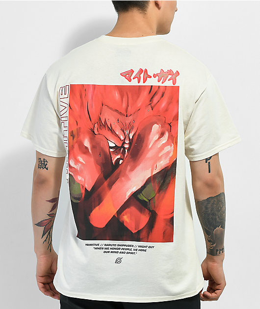 Primitive x Naruto Shippuden Might Guy Sand T-Shirt | Zumiez