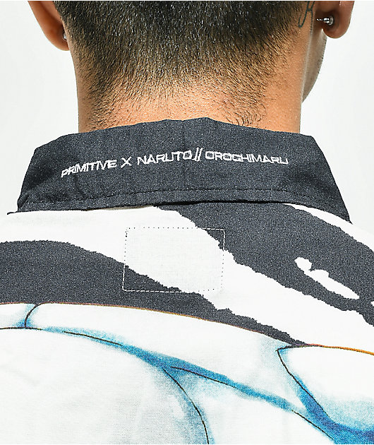 Primitive x Naruto Shippuden Orochimaru Short Sleeve Button Up Shirt