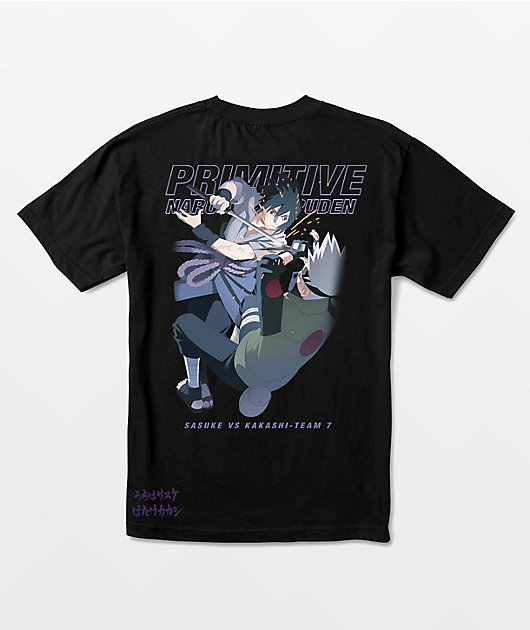 Primitive x Naruto Shippuden Sasuke vs. Kakashi Black T Primitive x Naruto Shippuden Sasuke vs. Kakashi Black T