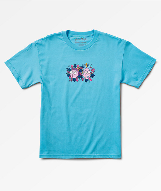 rick and morty t shirt blue