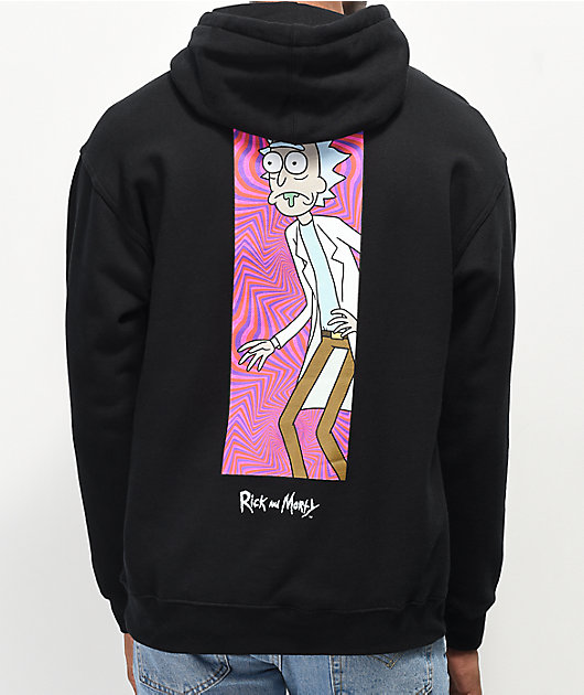 Primitive x Rick And Morty Flooded Hoodie Sweatshirt Black Pink 
