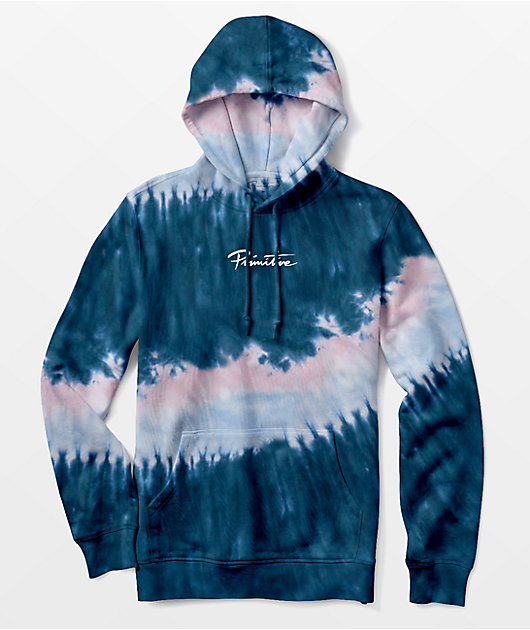 Primitive x Sailor Moon Blue Light Pink Tie Dye Hoodie Zumiez