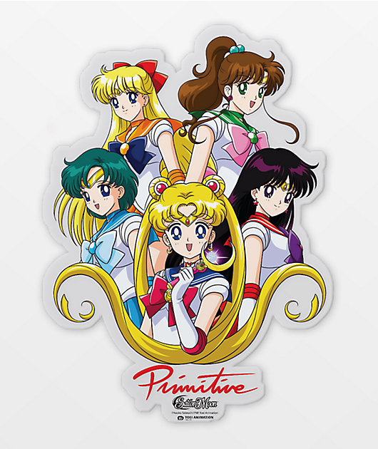Primitive x Sailor Moon Team pegatina