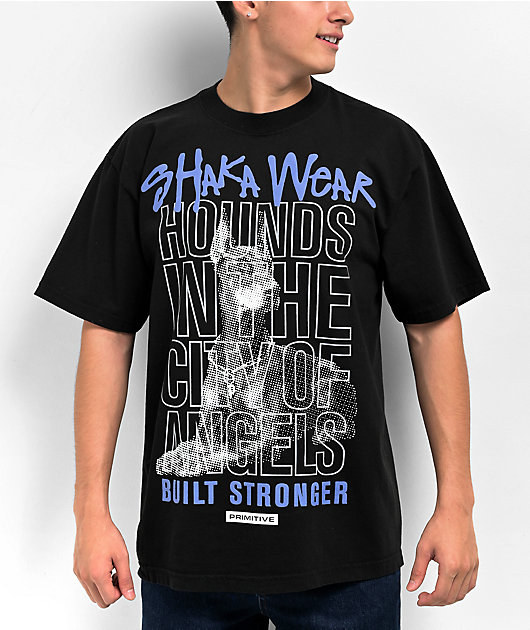 Primitive x Shaka Wear Streets Black T-Shirt | Zumiez