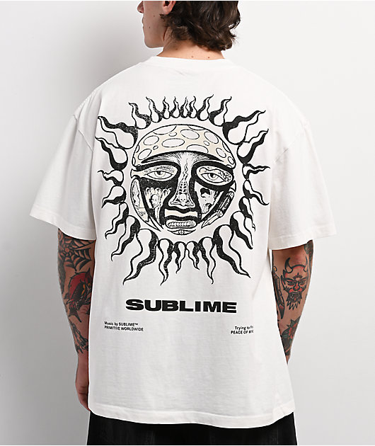Primitive x Sublime Arise White T-Shirt | Zumiez