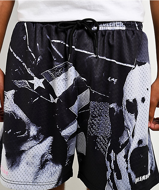 Primitive x Sublime Dog Days Black Mesh Shorts