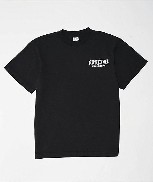 ★Primitive x Sublime Zine T-Shirt 関税込★ Primitive x Sublime Neighbors Black T-Shirt | Zumiez