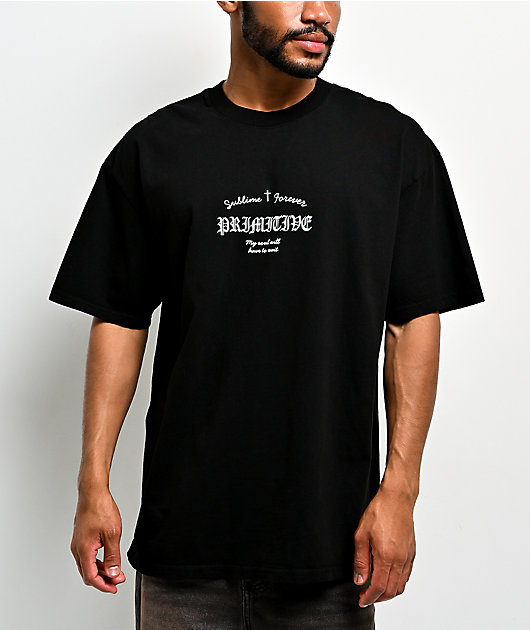 Primitive x Sublime Santeria Black Heavyweight T-Shirt