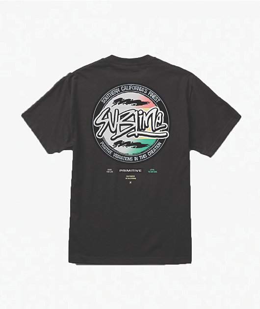 Primitive x Sublime Vibrations Color Changing Black Heavyweight T-Shirt