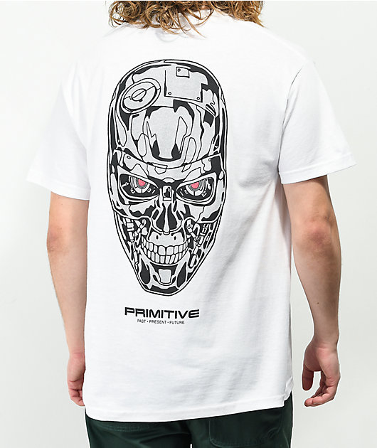 Primitive x Terminator 2 Skynet White T-Shirt | Zumiez