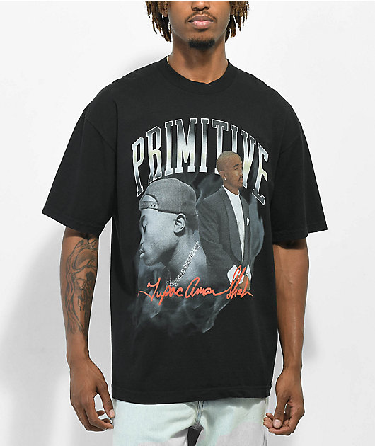 Primitive x Tupac Legend Camiseta negra