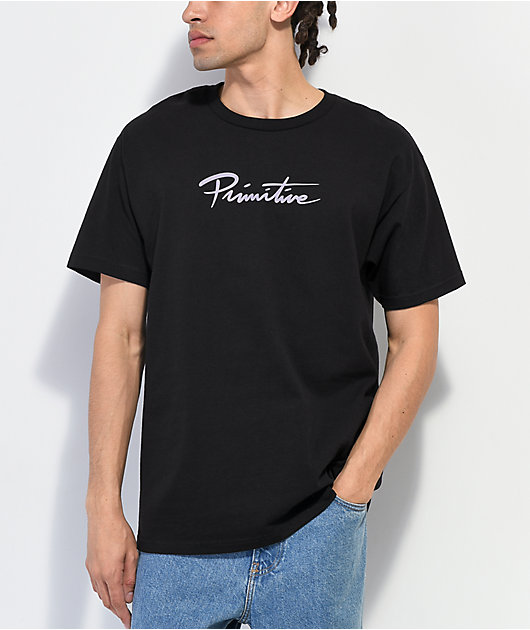 Primitive x Tupac Praise negro camiseta