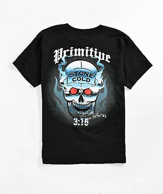 Primitive x WWE Kids Austin Chrome Skull T-Shirt