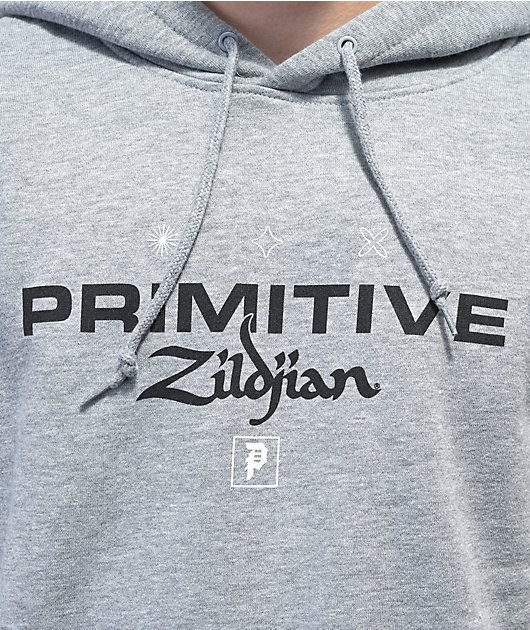 Primitive x Zildjian Flight Grey Hoodie | Zumiez