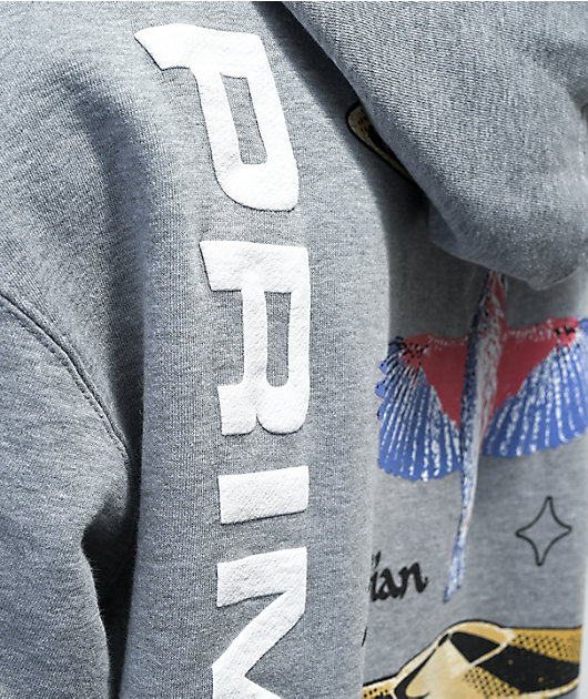 Primitive x Zildjian Flight Grey Hoodie