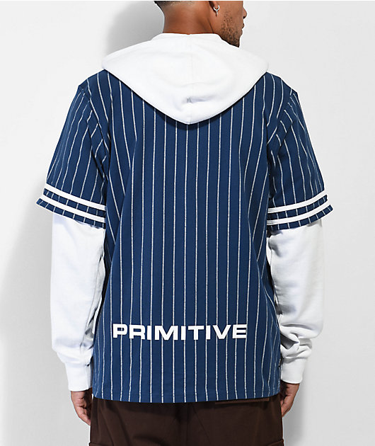 Hooded clearance baseball jersey