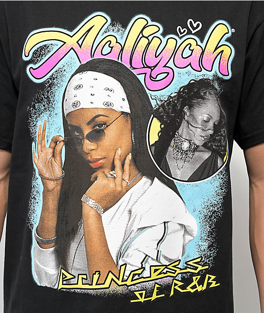 Princess Aaliyah camiseta negra