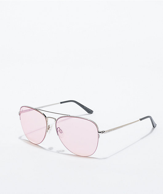 Prive Revaux x Nyjah Huston Hollywood Silver & Pink Sunglasses