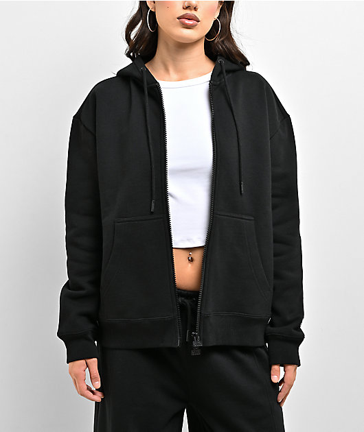 Pro Club Basic Black Heavyweight Zip Hoodie