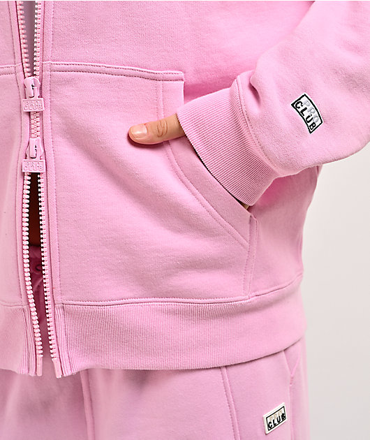 Pro Club Basic Pink Heavyweight Zip Hoodie