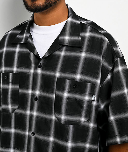 Pro Club Black Plaid Button Up Shirt