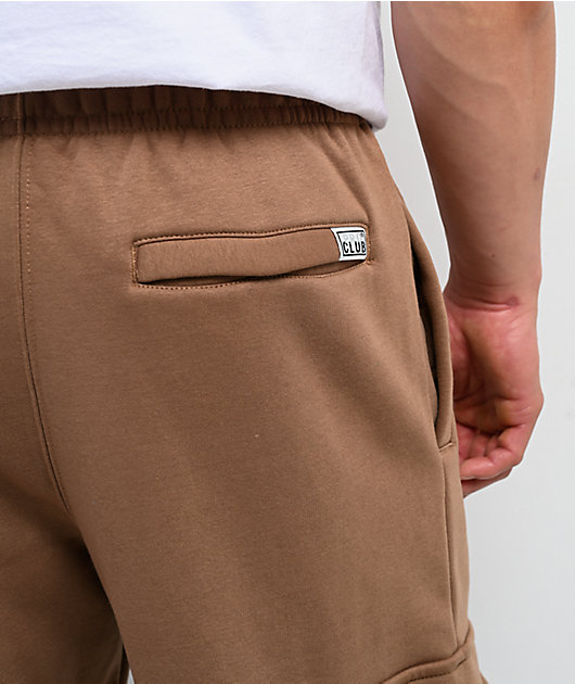 Pro Club Brown Cargo Sweatpants