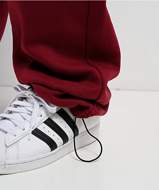 Pro Club Burgundy Cargo Sweatpants