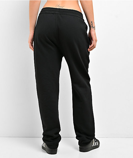Pro Club Cuffed Black Loose Jogger Sweatpants
