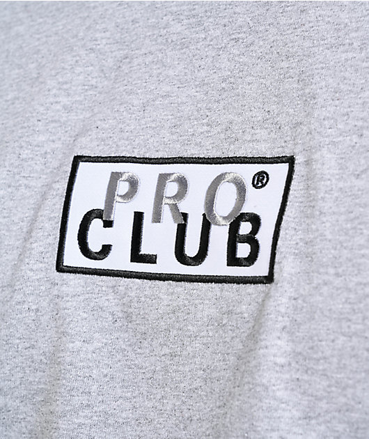【PRO CLUB】★Tシャツ★ Embroidered Logo Long Sleeve T-Shirt Pro Club Embroidered Box Logo Black Long Sleeve T-Shirt | Zumiez