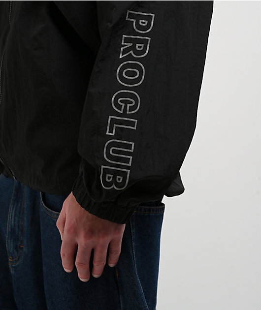 Pro Club Full Court Black Windbreaker Zip Jacket | Zumiez