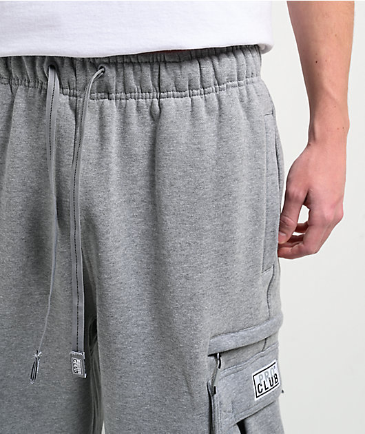 Pro Club Grey Heavyweight Cargo Sweatpants