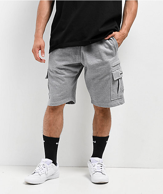 Pro Club Heather Grey Cargo Sweat Shorts