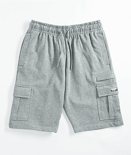 Pro Club Heather Grey Cargo Sweat Shorts Zumiez