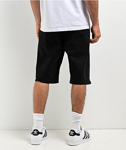 Pro Club Heavyweight Relaxed Black Denim Shorts | Zumiez