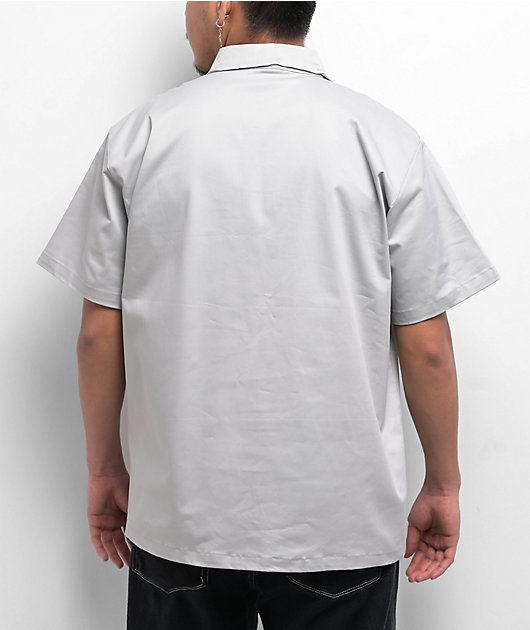 Pro Club Heavyweight Silver Half Zip Work Shirt | Zumiez