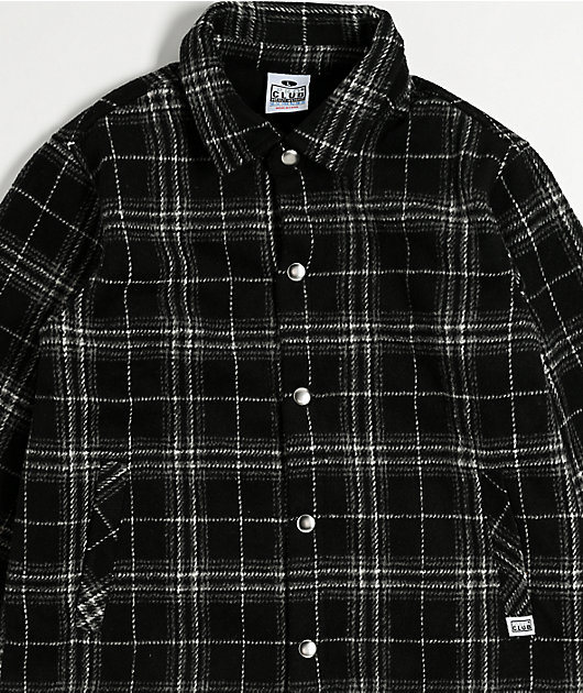 Pro Club Kids Black Plaid Flannel Jacket