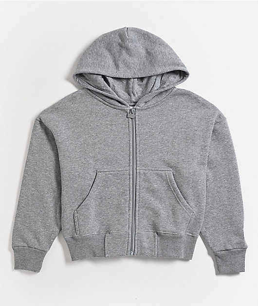 Pro Club Kids Fleece Grey Zip Hoodie