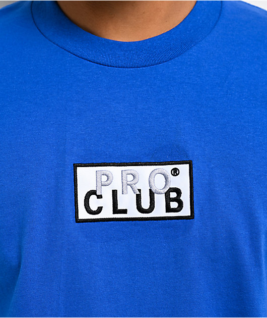 PRO CLUB Member ボックスロゴ Tシャツ 半袖 5色 送料込み Pro Club Member Box Logo Blue T-Shirt | Zumiez
