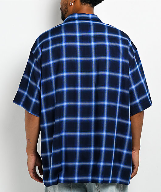 Pro Club Navy Plaid Button Up Shirt