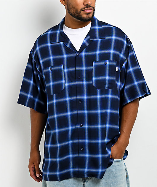 Pro Club Navy Plaid Button Up Shirt